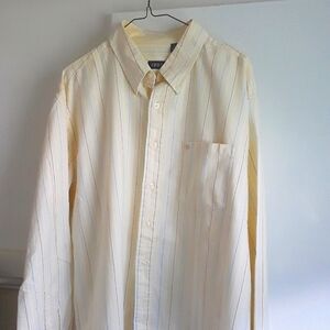 Men's Izod Yellow Striped Casual Shirt